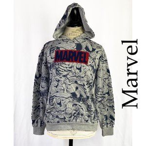 Marvel Gray Hoodie Superheroes